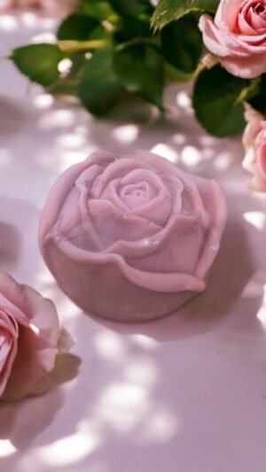 🌹 Sabonete Rosa de Baunilha (Autoamor, Doçura e Cura Emocional) -Tamanho grande