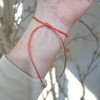 Pulseira 7 Nós Vermelha - Proteção e Boa Sorte (Kabbalah)