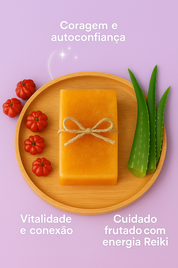 Combo com 4 Sabonetes  Pitanga – (Coragem e Autoconfiança)