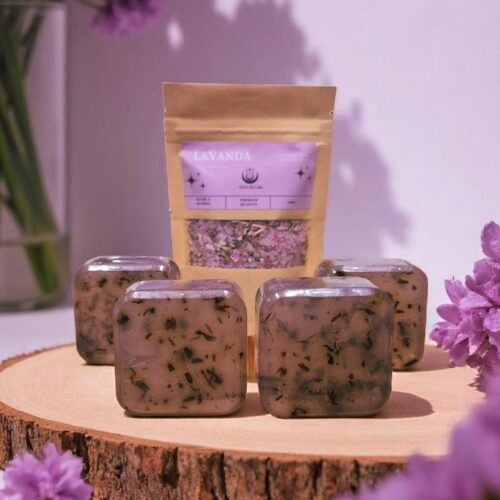 💜 Kit Ritual da Calma & Renovação | Lavanda (4 sabonetes + 1 Banho de Lavanda & Camomila — com Reiki)