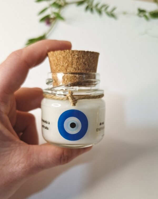 Vela Olho Grego: Proteção e Renovação Energética (escolha o aroma)