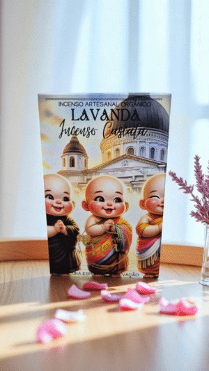 💜 Incenso Cascata dos Monges– Lavanda (formato de flor de Lótus)