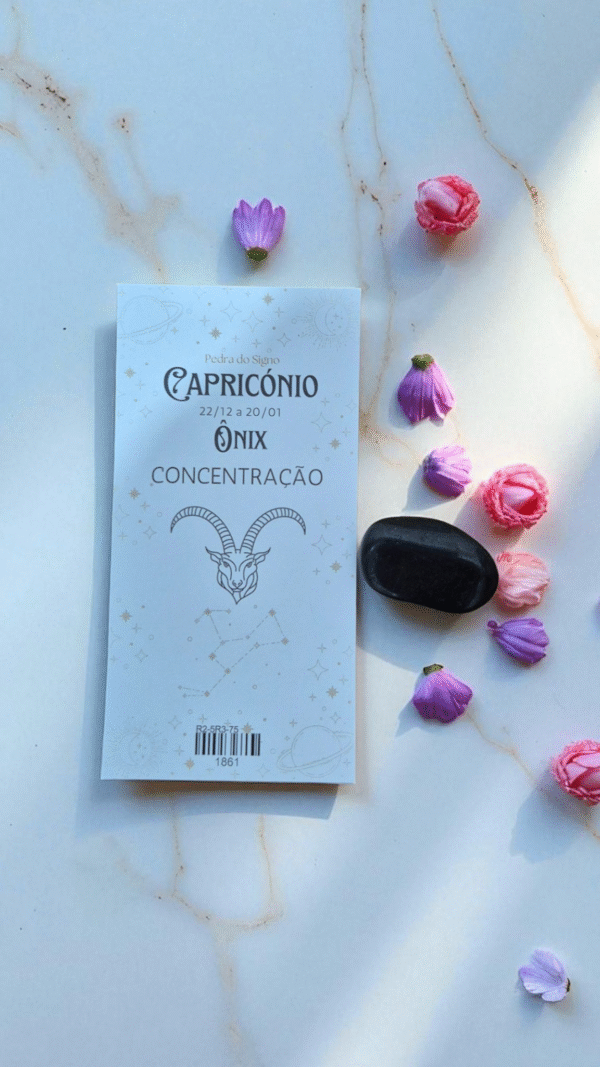 Pedra do Signo de Capricórnio – Ônix Concentração, Força Interior e Foco no Propósito