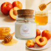 Vela Nectarina e Mel – Aroma Doce Solar | Chama da Abundância e Doçura de Viver