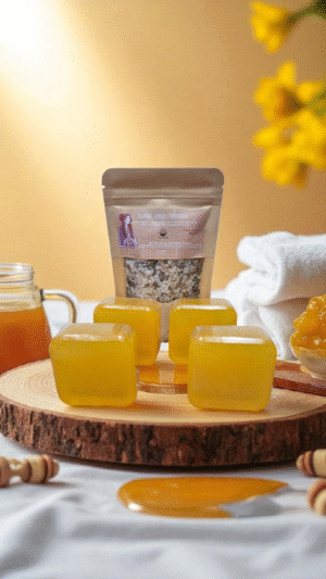 💜 Kit Ritual da Sorte & Sucesso – proteção e prosperidade em um só banho (4 sabonetes  de Mel+ 1 Banho para Abrir caminhos — com Reiki)