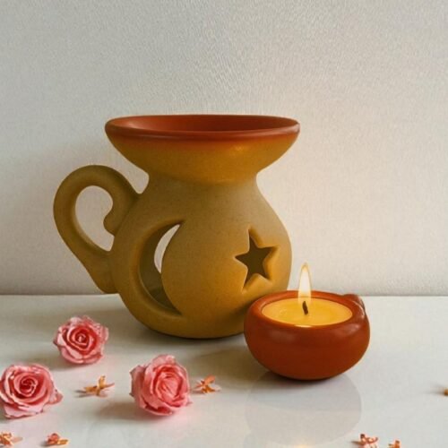 Difusor Rechaud Premium em Cerâmica + Mini Kit de Velas