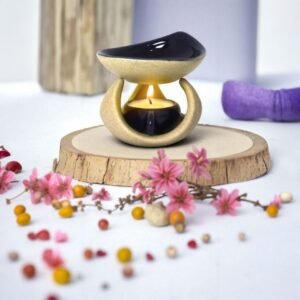Difusor Rechaud Premium em Cerâmica + Mini Kit de Velas