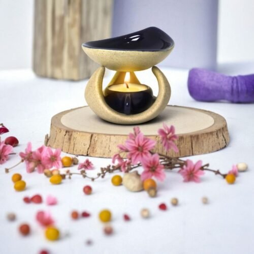 Difusor Rechaud Premium em Cerâmica + Mini Kit de Velas