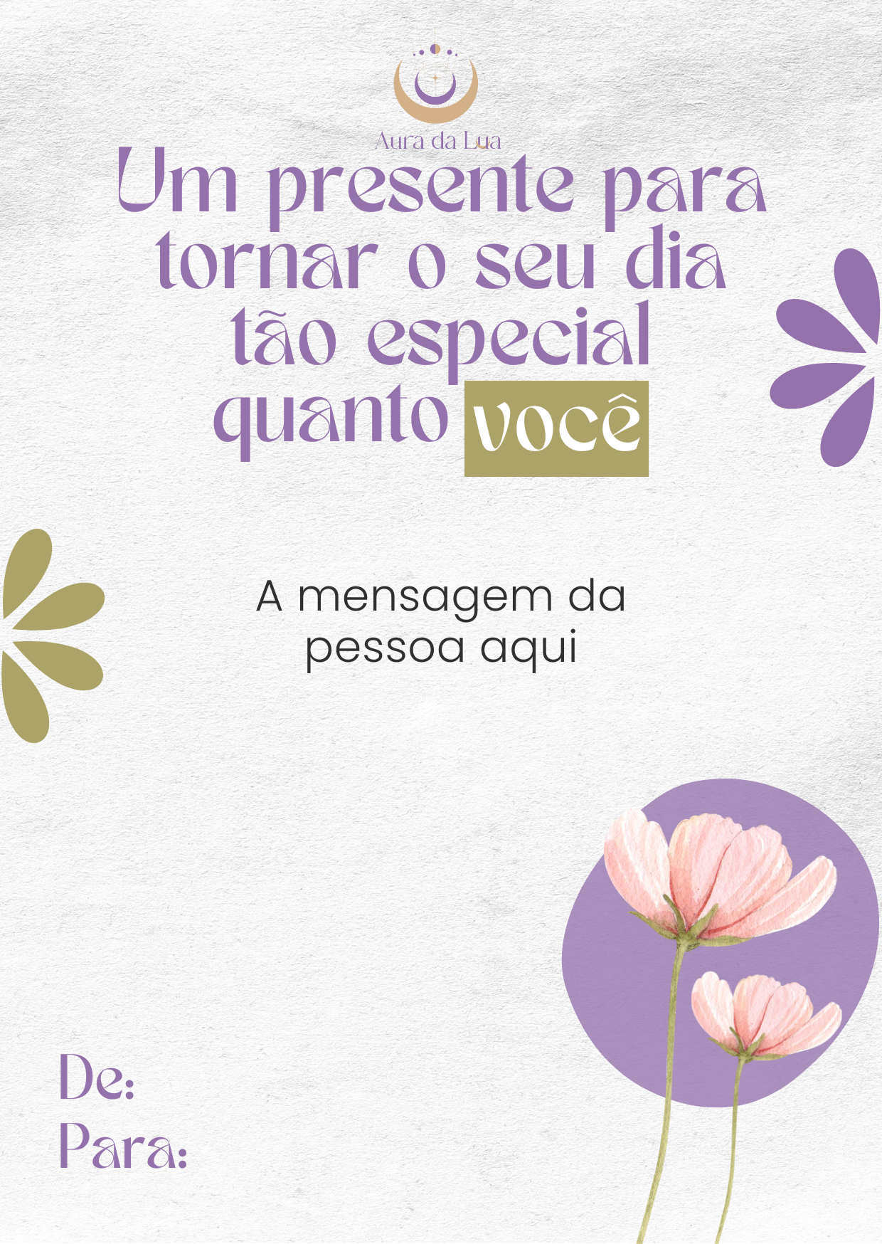 Cartão recado Personalizado – 6,5x9cm