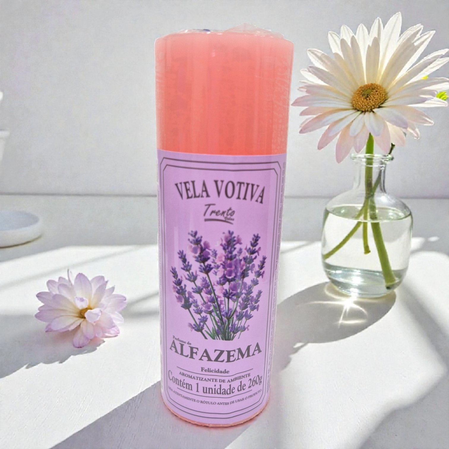 Vela Perfumada 7 Dias – Alfazema | Felicidade, Leveza e Harmonia 265g