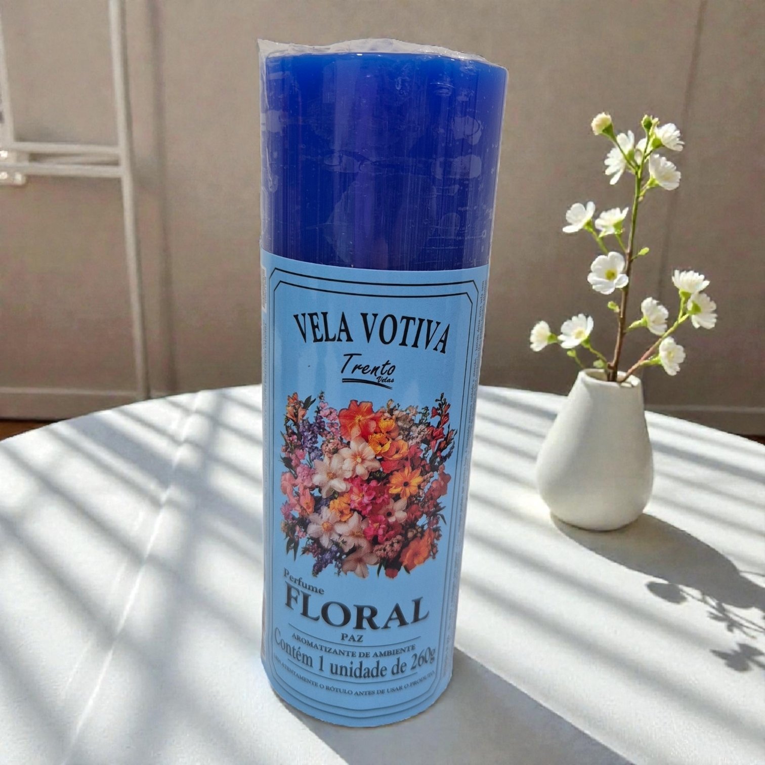Vela Perfumada 7 Dias 265g – Floral | Paz, Harmonia e Equilíbrio