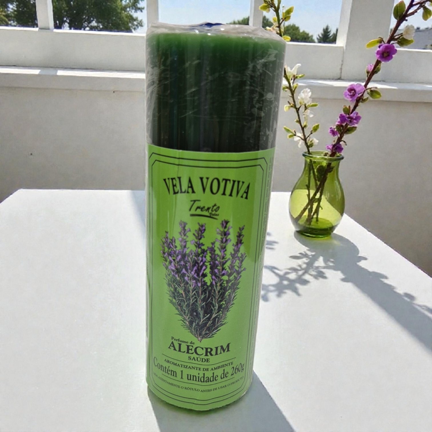 Vela Perfumada 7 Dias 265g – Alecrim | Saúde, Vitalidade e Renovação
