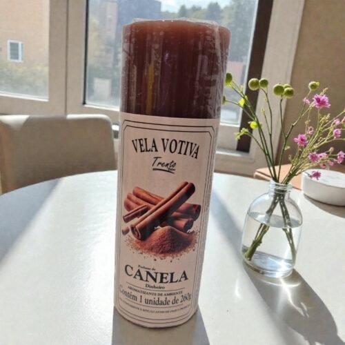Vela Perfumada 7 Dias 265g – Canela | Dinheiro, Prosperidade e Abertura de Caminhos