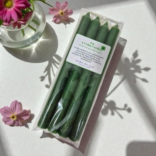 Vela Palito Verde – Saúde, Cura e Prosperidade