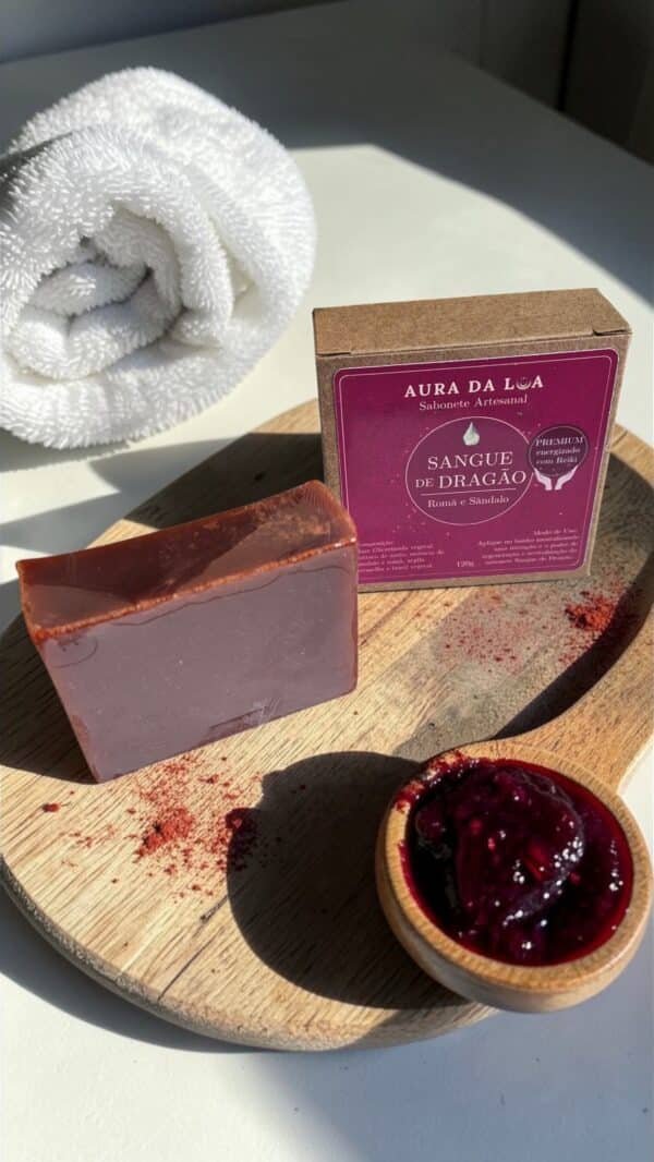 (mais vendido) Sabonete Sangue de Dragão –Cuidado Natural e Regenerador para Sua Pele