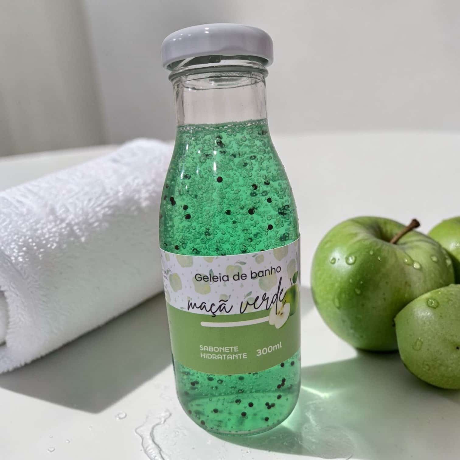 Geleia de Banho Maçã Verde -com Reiki