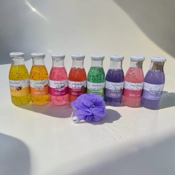 Kit 8 Geleias de Banho – Coleção Completa + Ganhe Esponja Puff Grátis-com Reiki