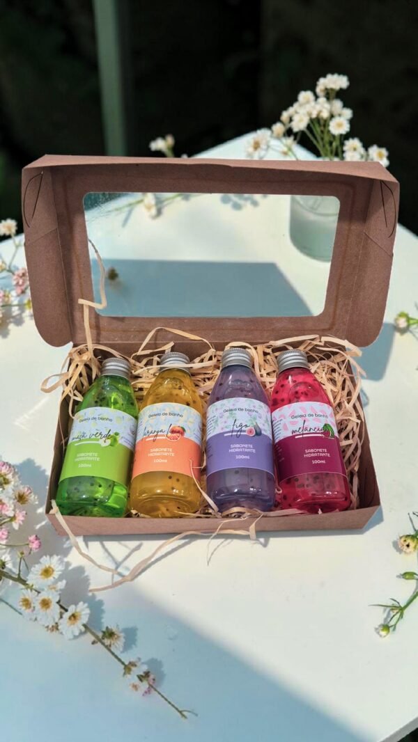 Kit Spa Presente 4 Geleias com Energia Reiki