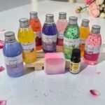 Kit 8 Geleias de Banho + Saboneteira + Sabonete + Essência