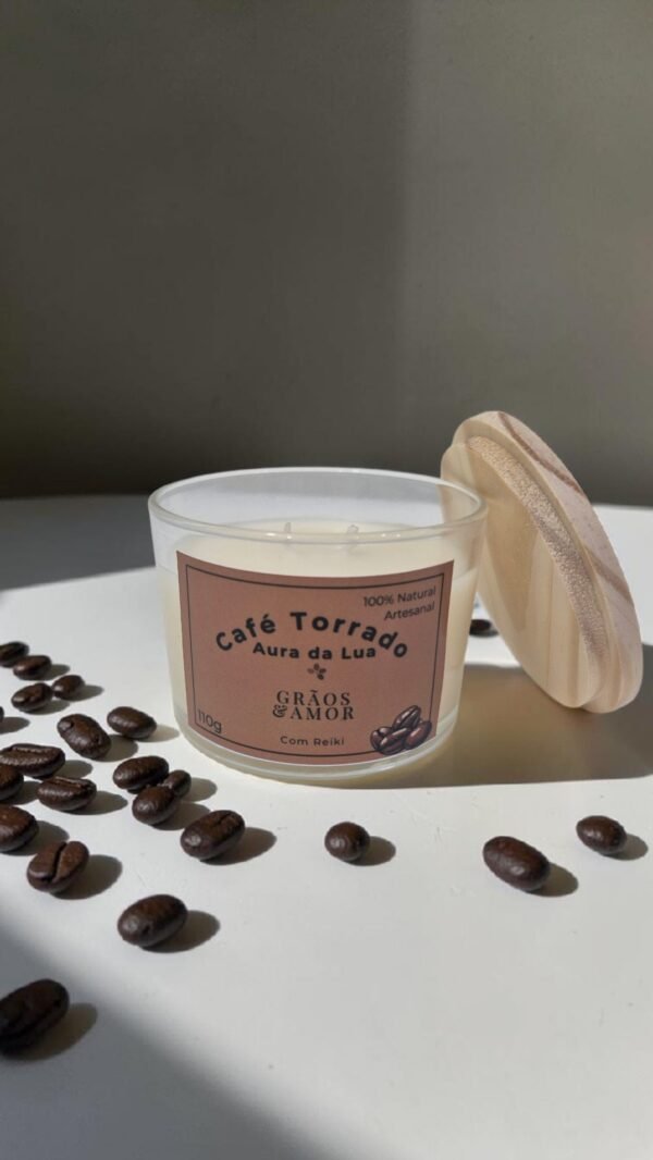 Vela Café Torrado 110g | Energia Reiki