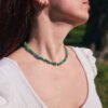 Colar de Quartzo Verde Cascalho Delicado – Cura, Equilíbrio(com embalagem com energia Reiki)