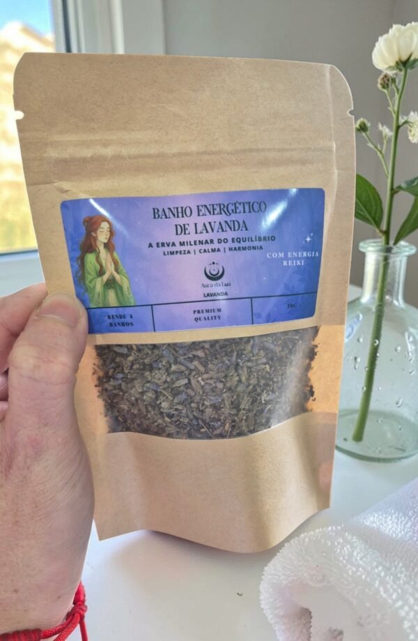 Banho de Lavanda Erva Milenar – Calmaria, Equilíbrio e Renovação