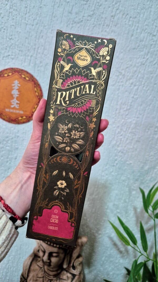 INCENSO RITUAL CACAU - ENERGIA QUE ABRE O CORAÇÃO - CHOCOLATE