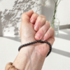 Pulseira de Hematita 3mm – Proteção, Aterramento e Força Interior (acompanha embalagem)