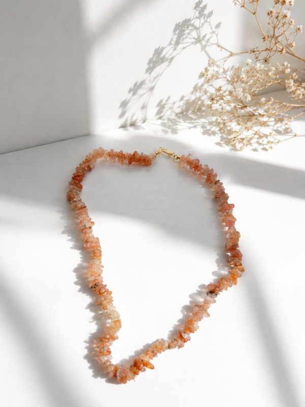 Colar de Pedra do Sol Cascalho – Alegria, Vitalidade e Poder Pessoal(com embalagem e energia Reiki) (cópia)