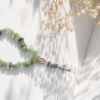 Terço de Quartzo Verde com Ametista – Cura, Proteção e Harmonia Espiritual(com embalagem e energia Reiki)