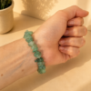 Pulseira de Quartzo Verde em Cascalho — Pedra da Saúde