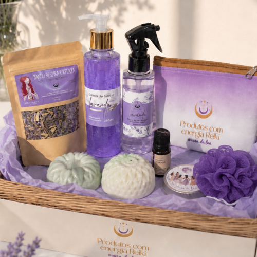 Kit Universo Lavanda 9 Itens— Um Ritual Completo de Relaxamento (Não acompanha caixa)