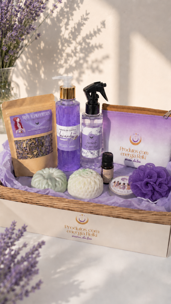 Kit Universo Lavanda 9 Itens— Um Ritual Completo de Relaxamento (Não acompanha caixa)