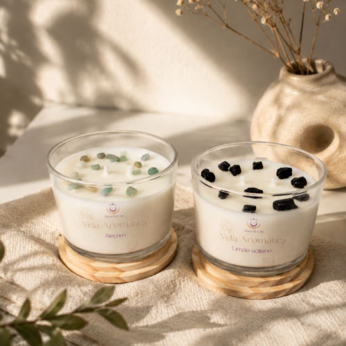 Kit 2 Velas Energia & Renovação – Alecrim e Limão Siciliano