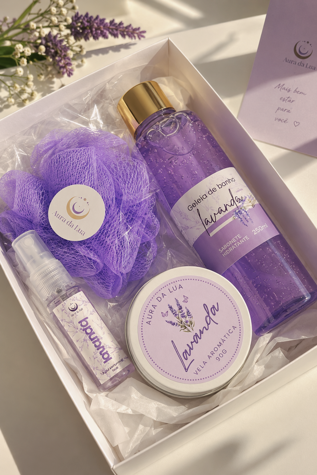 Ritual Relaxante de Lavanda 4 itens| acompanha caixa